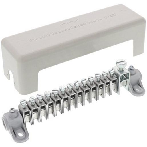 PAS AH RK 13X25 1X8.10 Potentialausgleichschiene m. Abdeckung 1