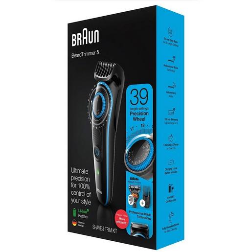 BT 5240 Braun BeardTrimmer BT5240, schwarz/blau