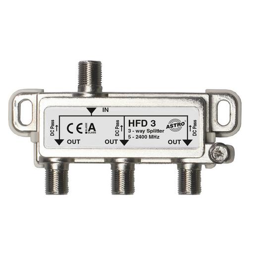HFD 3 Verteiler 3-fach, 5 - 2400 MHz, Verteild