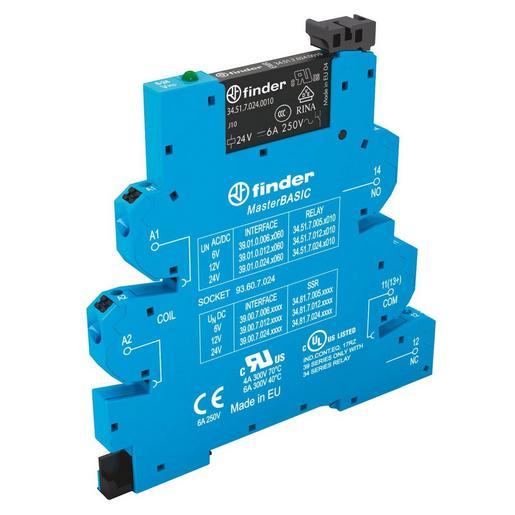 39.01.0.012.0060 Koppelrelais MasterBASIC, mit Push-In-Kl
