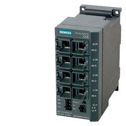 6GK5208-0BA10-2AA3 SCALANCE X208, managed Layer 2 switch, 8
