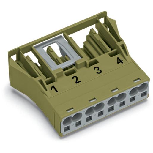 770-764 Snap-In-Buchse4-poligKod. Bhellgrün