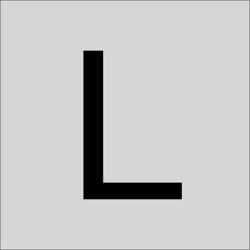 99222.013.L Folienziffer H 100 mm, Großbuchstabe L