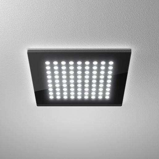 DOMFLQ 109.40.02 schwarz Domino Flat Square Einbau-Downlight 18W