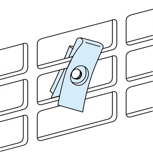 LVS03182 PrismaSeT-P, Clipmutter, für Lochmontage