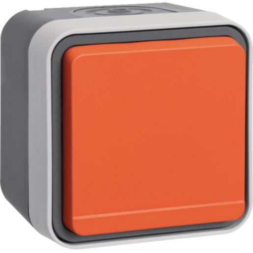 47403527 Steckdose SCHUKO Klappd orange W.1 grau