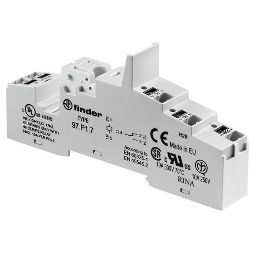 97.P1.7 Fassung mit Push-In-Anschlüssen, für Rel