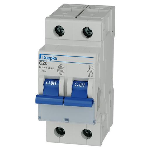 DLS 6H C20-2 6KA Doepke LS-Schalter 2p, C-Char, 400 V/20
