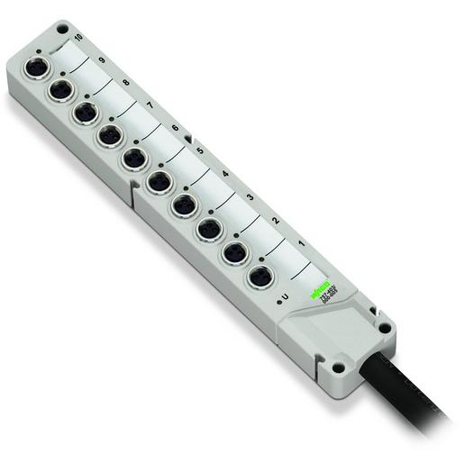 757-443/000-005 M8-Sensor-/ Aktorbox4-fach3-polig