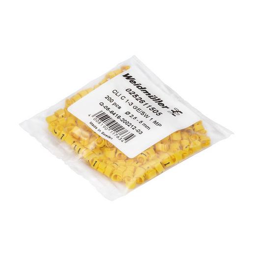 CLI C 1-3 GE/SW D MP Kabelmarkierungssystem, 2.5 - 5 mm, 4.2