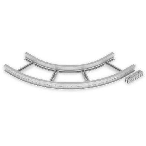 67407-04 Unex Flachbogen 90° 85x400 R600 aus U23X