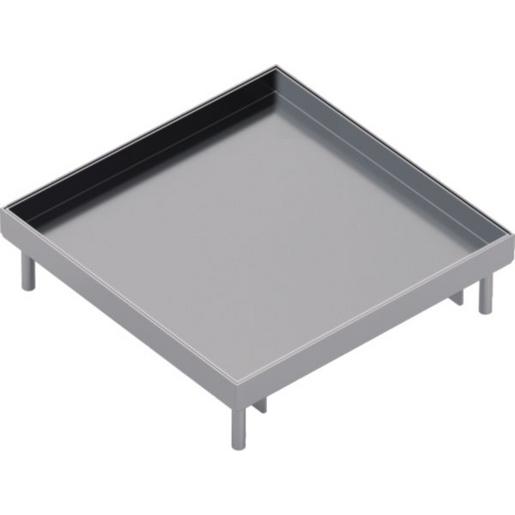 EKQ160BL25 Edelstahlkassette Q16 blind Belag T=25mm