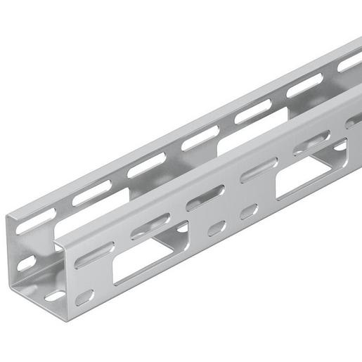 AZK 050 A2 AZ-Kleinkanal gelocht 50x50x3000 Edelsta