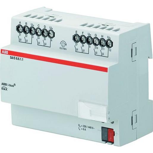 SA/S8.6.1.1 Schaltaktor, 8fach, 6A