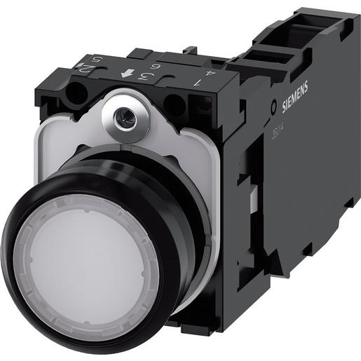 3SU1102-0AB60-1FA0 Drucktaster, beleuchtet, 22mm, rund, Kun