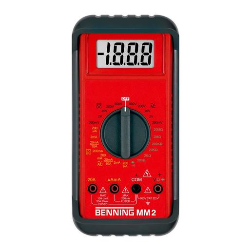 BENNING MM 2 Digital-Multimeter 750 V AC/ 1000 V DC.