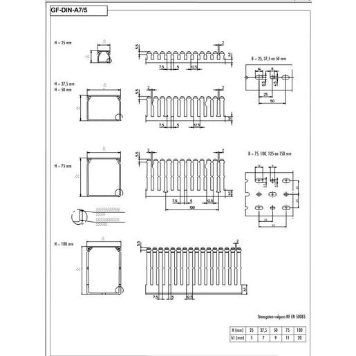 08450231013 GF-DIN-A7/5 75X50