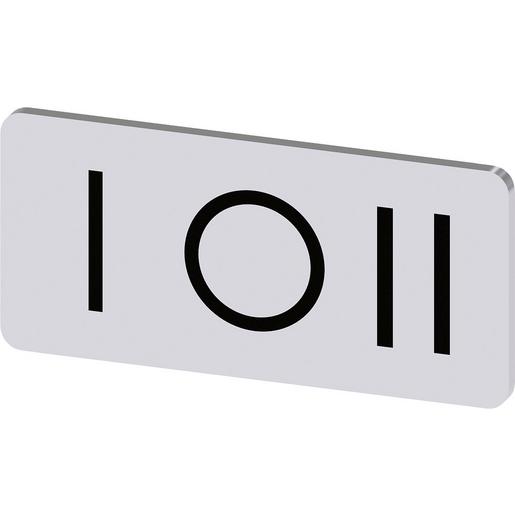 3SU1900-0AC81-0QK0 Bezeichnungsschild 12,5x27mm, Schild sil