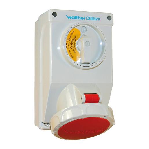 AT119 Wasserdichte Wandsteckdose 16A 5P 6h mit