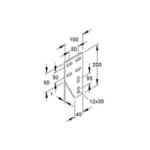 KNW 100/50 Winkelverbinder 90°, zur Montage von Pro