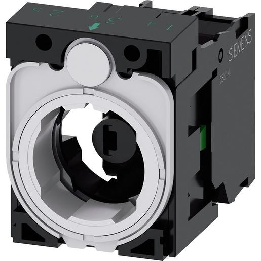 3SU1501-1AG60-1BA0 Halter für 3 Module, 1S, LED-Modul, weiß