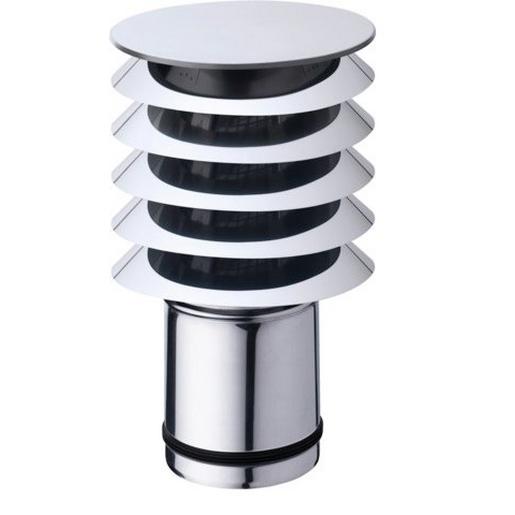 LWF LH 160 VA Lamellenhaube, für Außen-/Fortluft,Edels