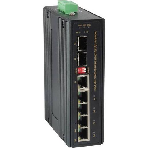 IES-0610 Industrial Gigabit Ethernet Switch - 4 x