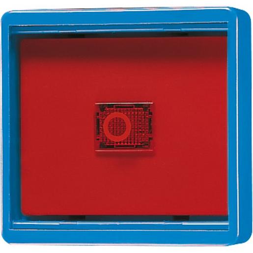 661 WGL BL Abdeckung mit Glasscheibe, WG 600, blau