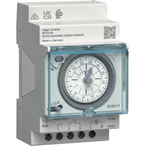 EHN111 Tagesschaltuhr,1S/16A,3PLE,Gangr,analog