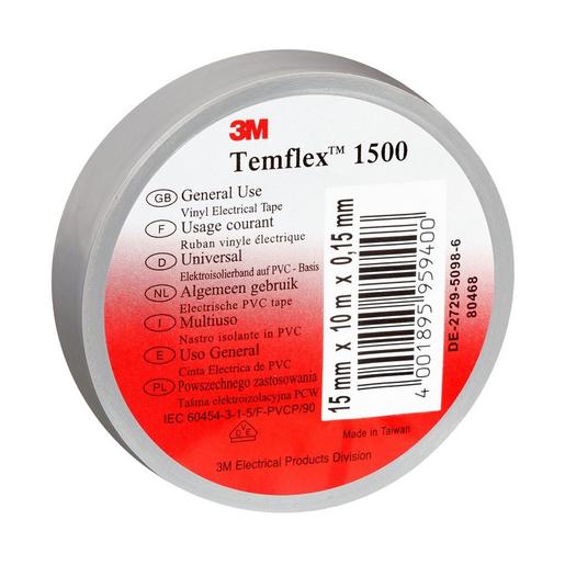 TEMFLEX150015X25GR 3M(TM) Temflex(TM) 1500 Vinyl Elektro-Is