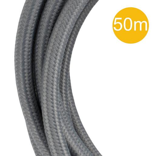 140682 Textilkabel 2C 50M Grau