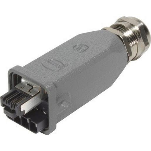 10120052001 Han3A RJ45 Hybrid Cat5 Stvb 4+4p