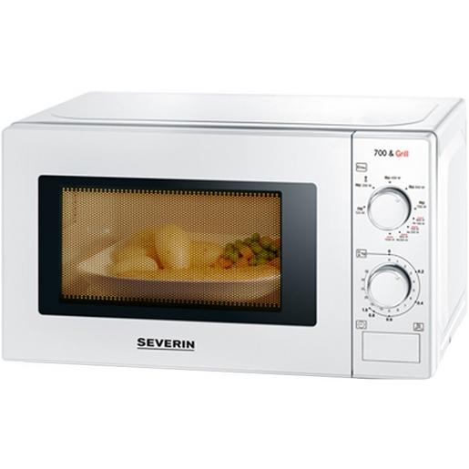 MW7891 Mikrowelle mit Grill, weiß-chrom