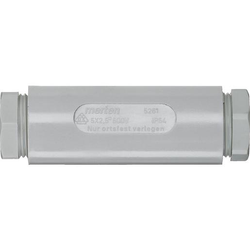526129 Kabelverbindungsmuffe, 5 x 2,5 mm2, grau