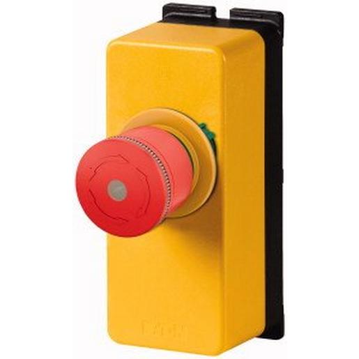 M22-PVLT30/FK11/RG/FIY1 Gehäuse, NOT-HALT-/NOT-AUS-Tasten, Pilzf