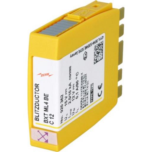 BXT ML4 BE C 12 Kombiableiter-Modul für 2 Doppeladern BL