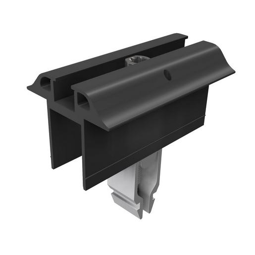 96141-01 Mittelklemme Vario schwarz eloxiert m. E