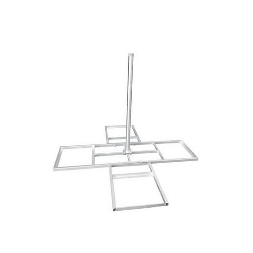 BS120 Flachdachständer für 125cm-Spiegel, Rohr