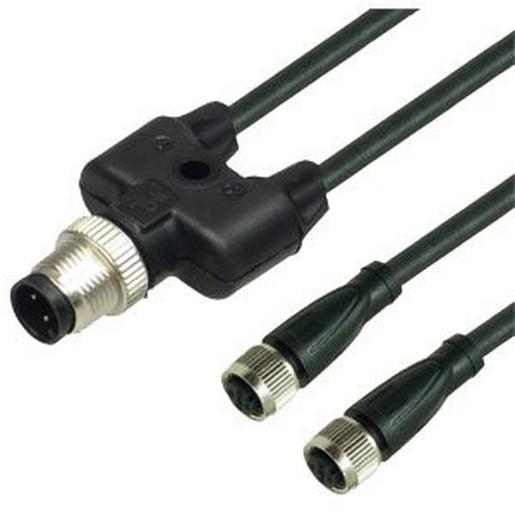 V3-GM-BK1M-PUR-U-T-V1-G Y-Verbindungskabel V3-GM-BK1M-PUR-U-T-V1