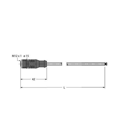 RK4.5T-25/S2503 RFID-Leitung Economy-Ausführung, Anschlu