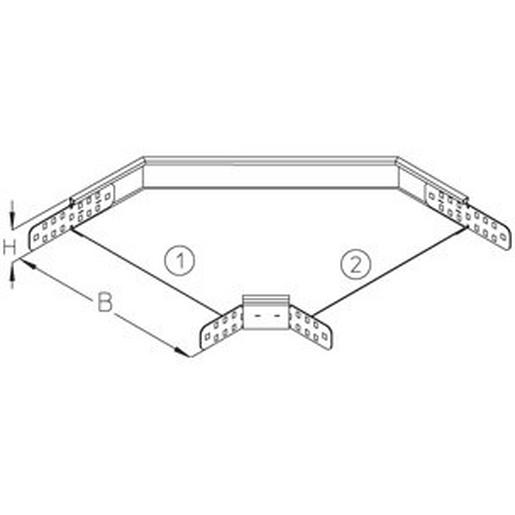 RB 60-30S Kabelrinnen-Bogen 90°