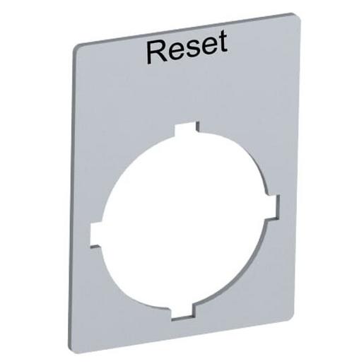 Accessories Textschild "Reset" für Schalter mit 1 Sc