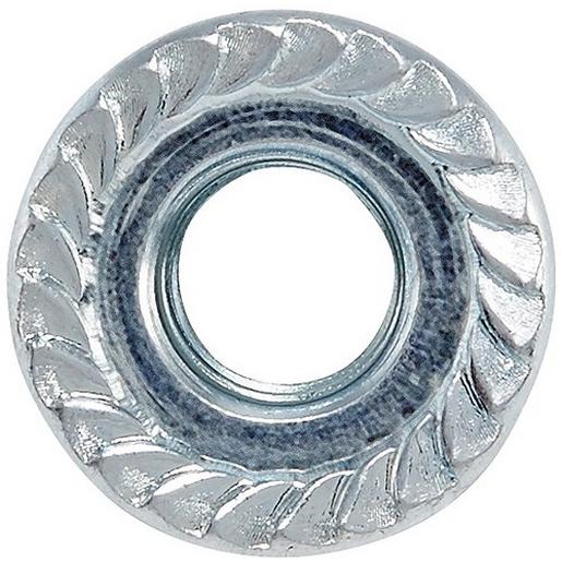 BIZ 770200 PE ST Sechskantmutter mit Sperrzahn M6 (100)