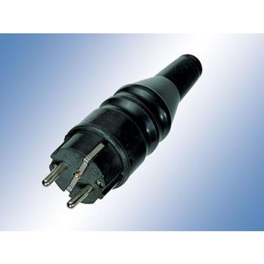 111.0 GIFAS Vollgummi-SchutzkontaktsteckerSchu