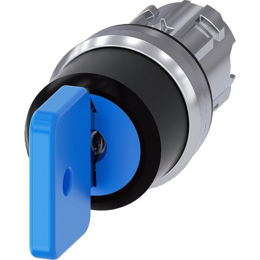 3SU1050-4GL11-0AA0 Schlüsselschalter O.M.R, 22mm, rund, Met