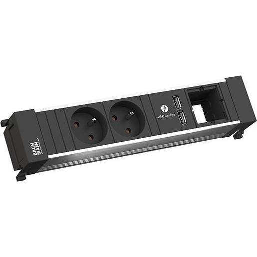 916.0411 POWER FRAME 2xUTE 1xUSB 1xCM Strom 0,2m