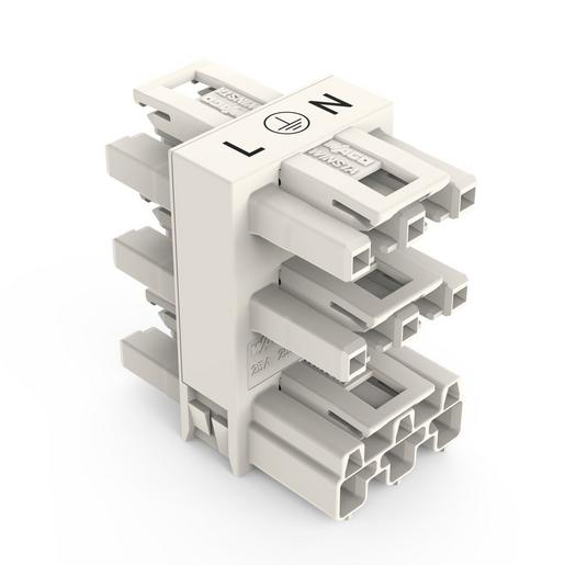 770-658 5-fach-Verteiler3-poligKod. Aweiß