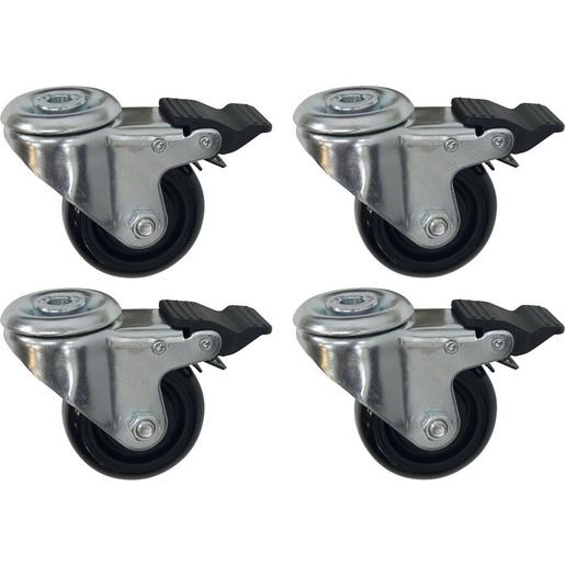 20623 Lenkrollen mit Feststellbremse - 4er-Set
