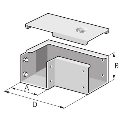 EVL 200/100 S Eckverbinder links