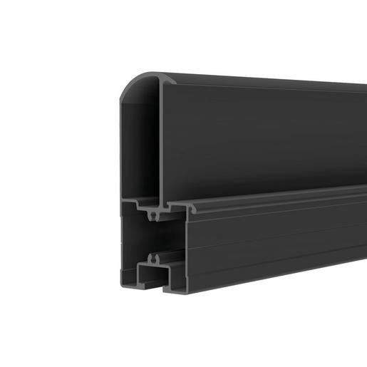 86502-6000 RAIL Inlay unten, 6000 mm, schwarz eloxi